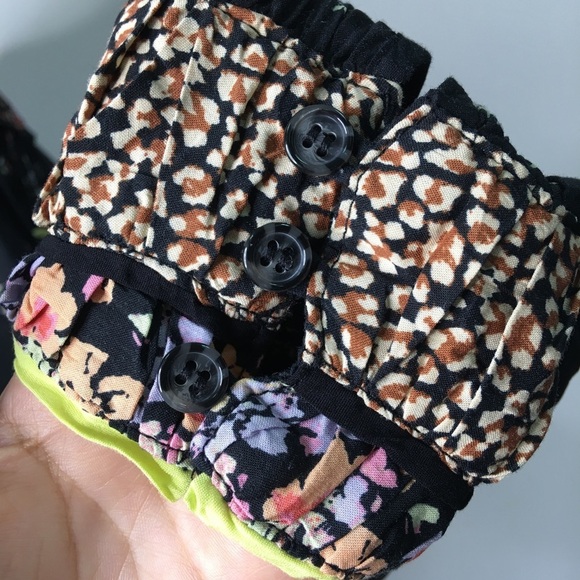 Free People Floral Boho Long Sleeve Blouse Size Medium - Picture 6 of 13